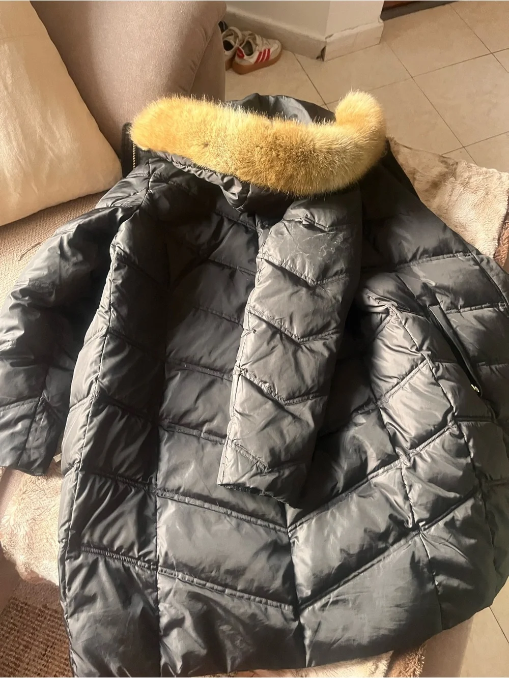 Michael Kors black winter parka